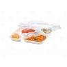 Plateau repas 5 compartiments avec couvercle